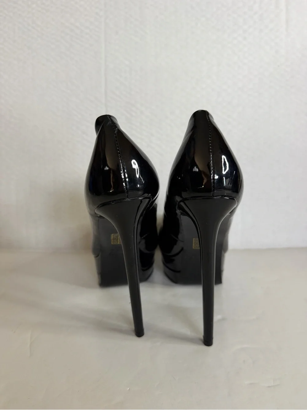 London Rag Cuddles Patent Faux Leather Platform Stiletto women’s Pumps